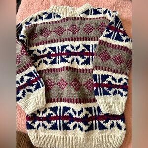 “IXCHEL” 100% Wool Sweater (Made in Ecuador)